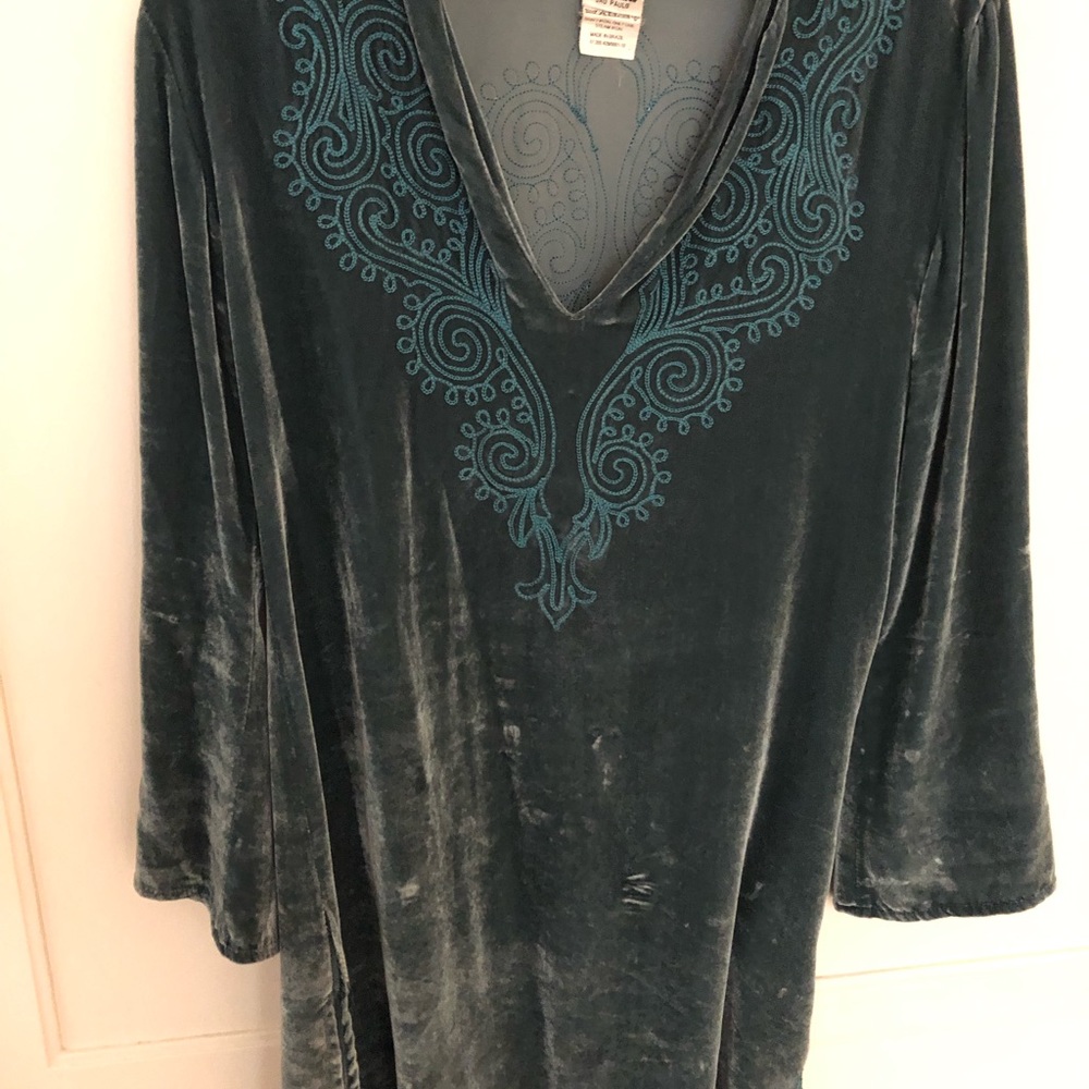 Brazilian Velvet Tunic w/ embroidery